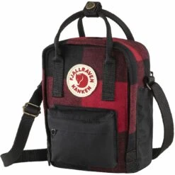 FJÄLLRÄVEN Fjällräven Kånken Re-Wool Sling -FJÄLLRÄVEN Boutiquen kanken re wool sling 23329 320 550 f redblack2 1280x1280